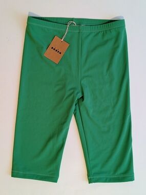 Mini Boden Kids Kelly Green Performance Swim Shorts
